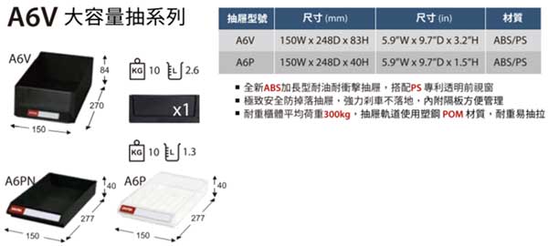 A6V/A6大容量抽系列