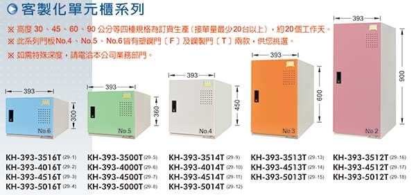 KH-393 單元新型多用途置物櫃(30、45、60、90公分高