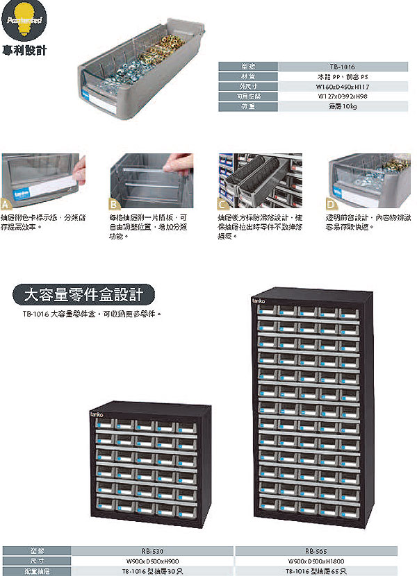  RB-530 零件箱(30抽) 的額外圖片