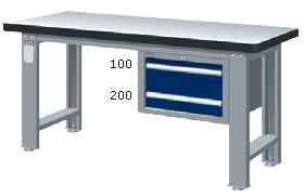 （圖像） WAS-54022F WAS-64022F WAS-74022F 吊櫃型重量型工作桌(四種桌板及三種桌長選擇)